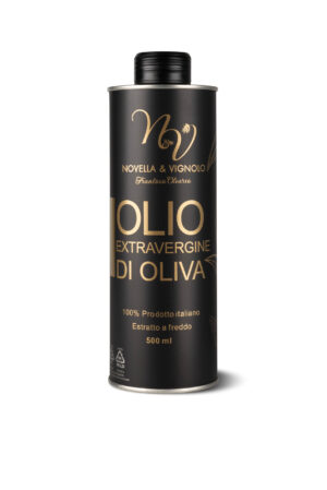 Olio extra vergine di oliva 100% italiano in lattina cilindrica da 500ml. Edizione Limitata